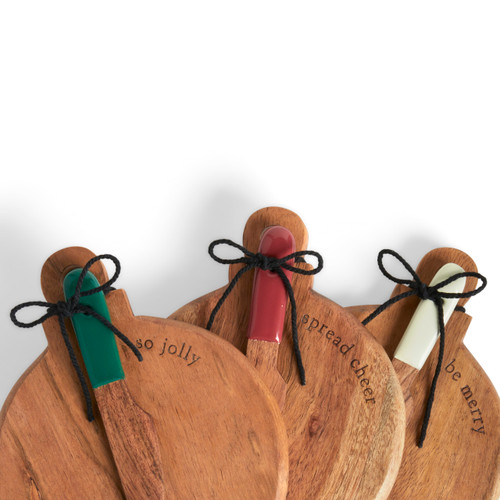 Holiday Mini Wood Serving Board - 6 Assorted slide 