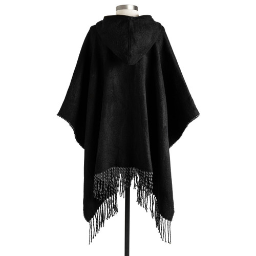 Hooded Pocket Wrap - Black slide 