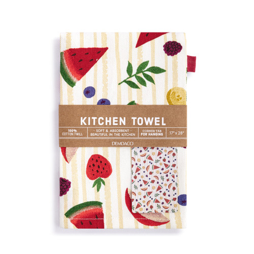 Smoothie Fruit Cotton Twill Kitchen Towel slide 