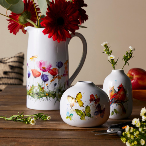 Flock of Butterflies Bud Vase slide 