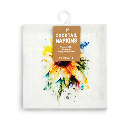 Sunflower Fabric Cocktail Napkins slide 