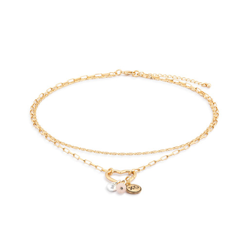 Love Necklace Jewelry Set - Gold slide 