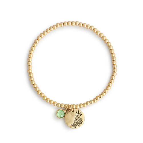 Birthstone Charm Bracelet - August slide 