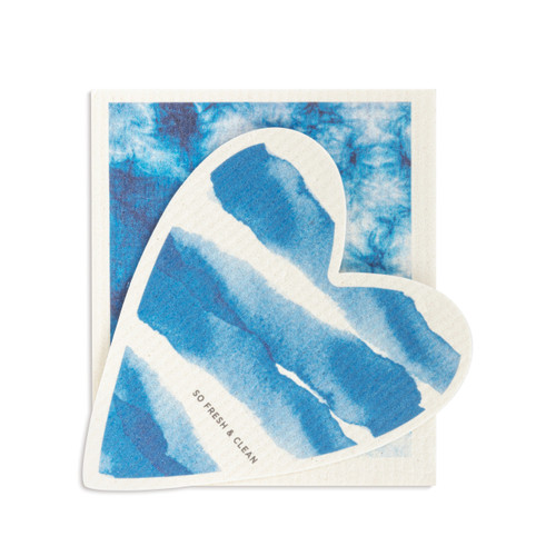 Heart BioDishCloths Coastal Shibori slide 