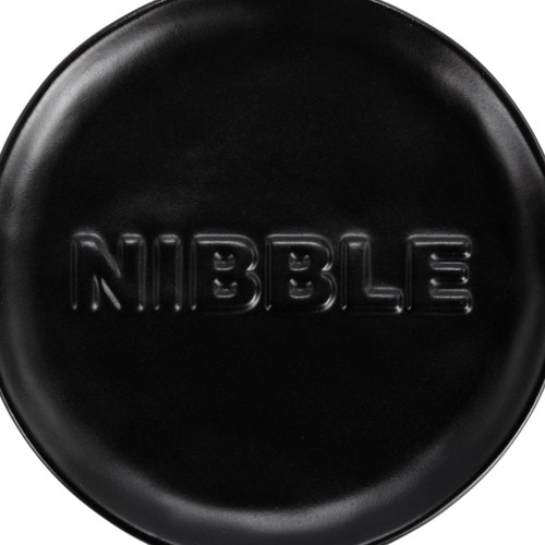Black Nibble Appetizer Plates - Set of 4 slide 