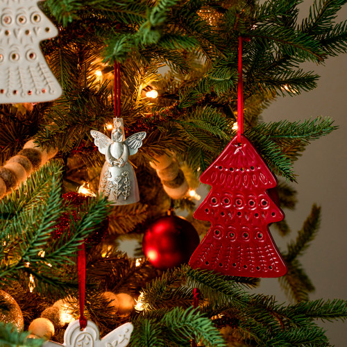 Tree Ceramic Ornaments - Set of 2 slide 