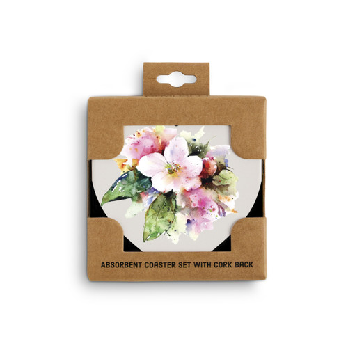 Apple Blossom Heart Coaster slide 