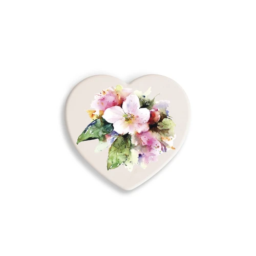 Apple Blossom Heart Coaster slide 