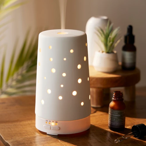 Cream Ceramic Ultrasonic Diffuser slide 