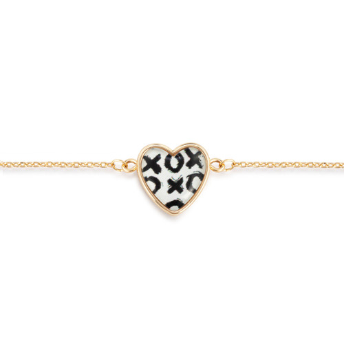 Art Heart Bracelet - Hugs & Kisses slide 