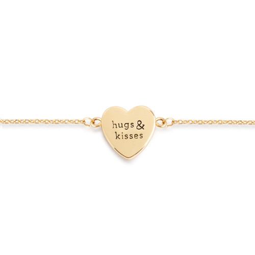 Art Heart Bracelet - Hugs & Kisses slide 
