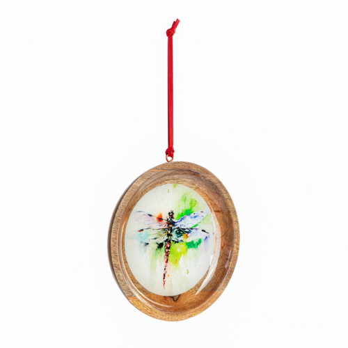 Dragonfly Wood Ornament slide 