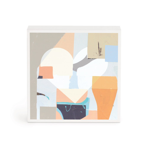 Pastel Abstract Heart Wall Art - 4"sq slide 