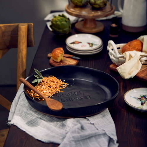 Black Help Yourself Serving Bowl slide 