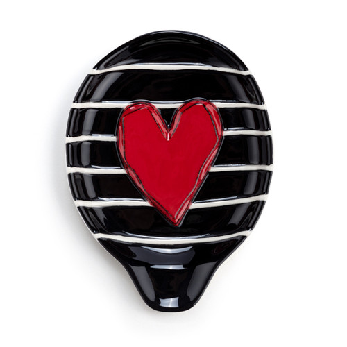 Red Heart and Black Spoon Rest slide 