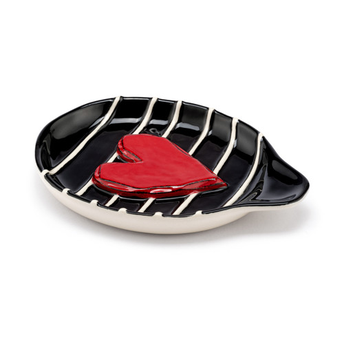 Red Heart and Black Spoon Rest slide 