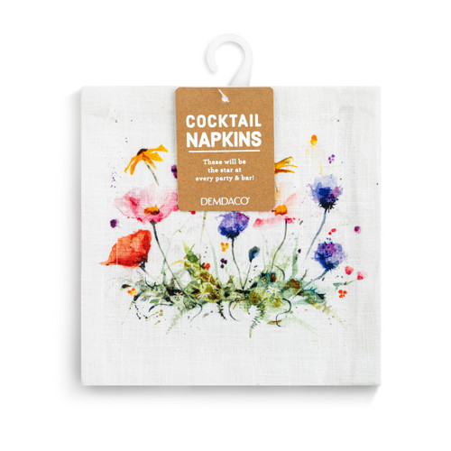 Wildflowers Fabric Cocktail Napkins slide 