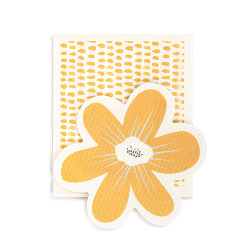 Flower BioDishCloths Orange Specs slide 