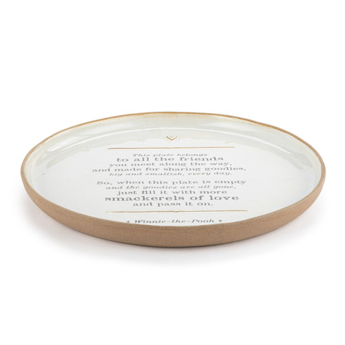 Winnie-the-Pooh Friendship & Love Giving Plate 10" x 10" slide 