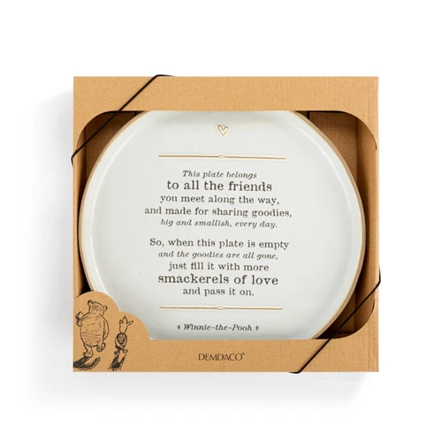 Winnie-the-Pooh Friendship & Love Giving Plate 10" x 10" slide 