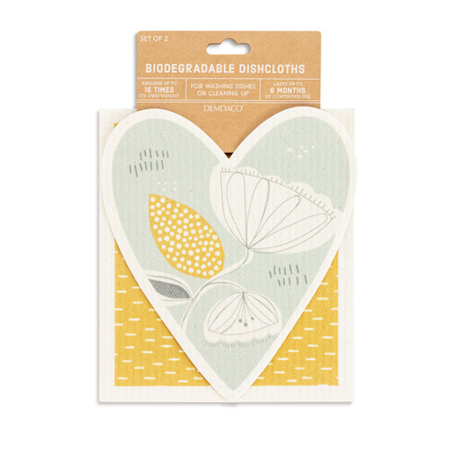 Heart BioDishCloths Abstract Floral slide 