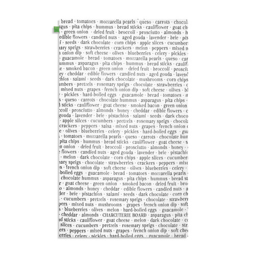 Charcuterie Ingredients Cotton Twill Kitchen Towel slide 