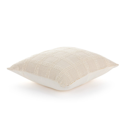 Natural Check Pillow 18" slide 