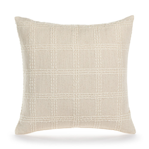 Natural Check Pillow 18" slide 