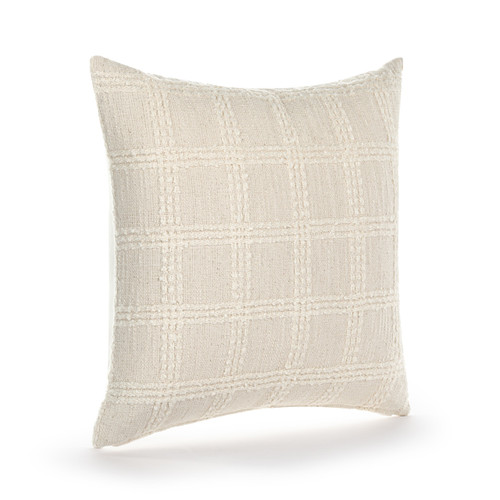 Natural Check Pillow 18" slide 