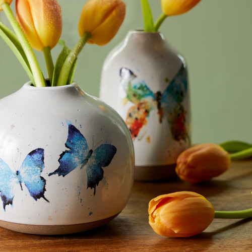 Butterfly Collection - Multi Color Butterfly Vase slide 