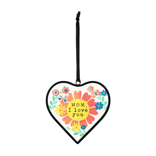 Love You Mom Heart Suncatcher slide 