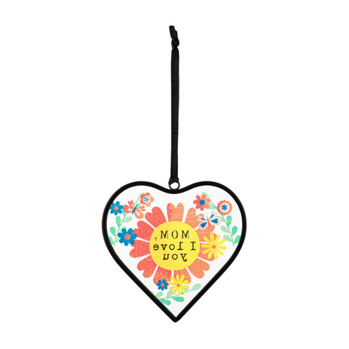 Love You Mom Heart Suncatcher slide 