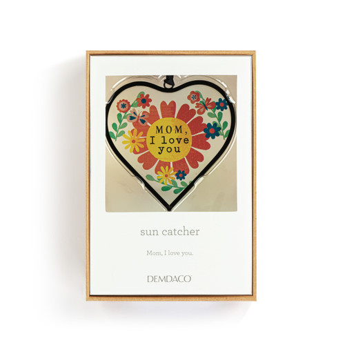 Love You Mom Heart Suncatcher slide 
