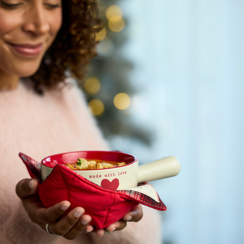 Made with Love Soup Crock & Bowl Cozy slide 