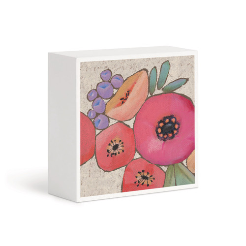 Pink Bouquet Wall Art - 4"sq slide 