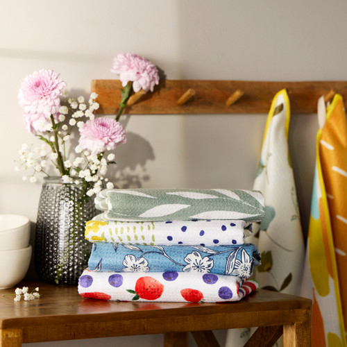 Sage Leaves Absorbent Reversible Towel - 18x30in slide 