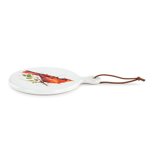 Spring Cardinal Mini Ceramic Serving Board slide 
