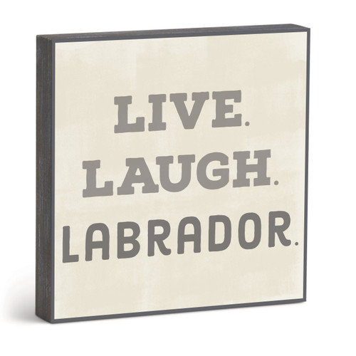 Live Laugh Labrador Wall Art - 10"sq. slide 