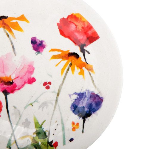 Wildflowers Melamine Appetizer Plates - Set of 4 slide 