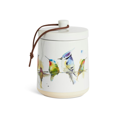 Little Birds Candle with Lid slide 
