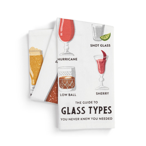 Glass Types Cotton Twill Kitchen Towel slide 