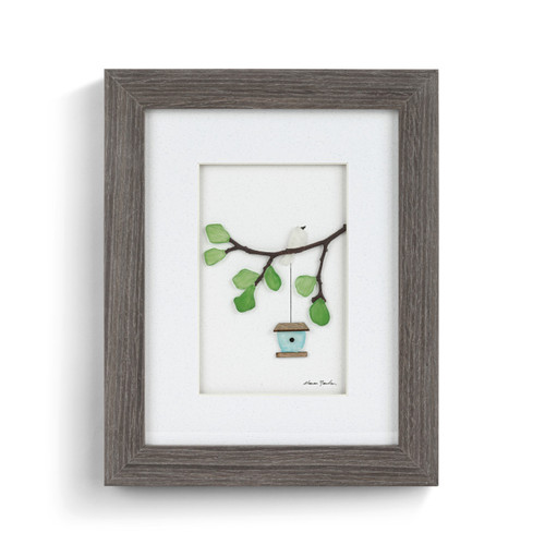 Sharon Nowlan Collection Summer Bird & Birdhouse Wall Art 8" x 10" slide 