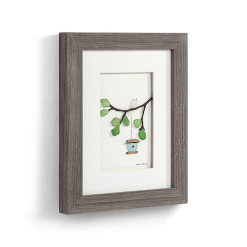 Sharon Nowlan Collection Summer Bird & Birdhouse Wall Art 8" x 10" slide 