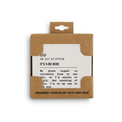 5 O'clock Here Phone Signal Coasters -S4 slide 