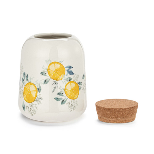Lemons Medium Cork Lid Canister slide 