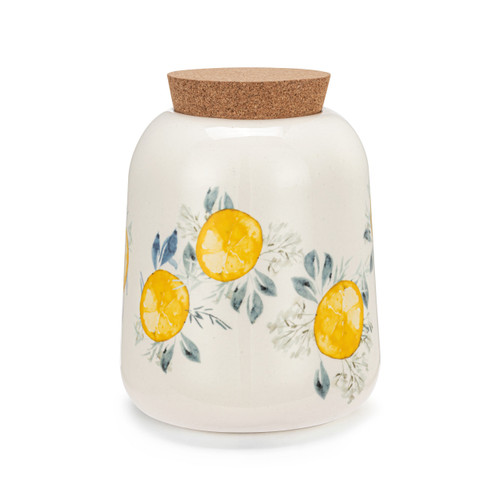 Lemons Medium Cork Lid Canister slide 