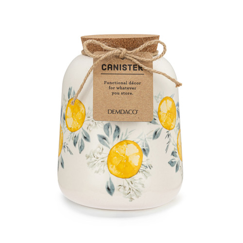Lemons Medium Cork Lid Canister slide 