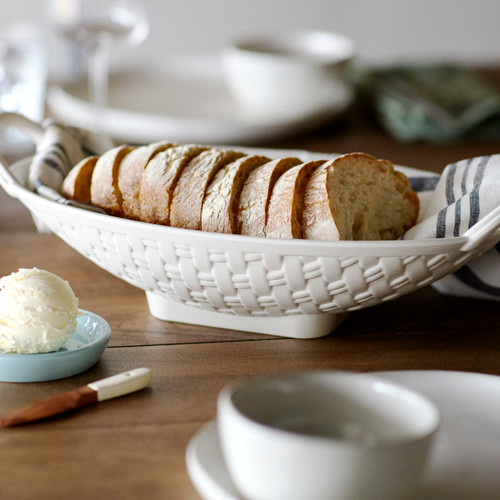 byDesign Serving Melamine Bread Basket 14.5" x 8" x 4" slide 