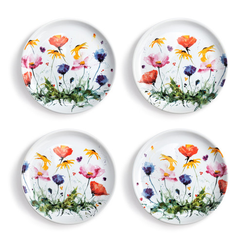 Wildflowers Appetizer Plates - Set of 4 slide 