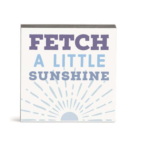 Fetch Sunshine Wall Art - 6"sq. slide 